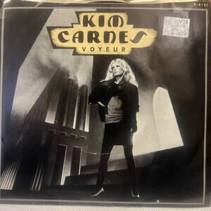 KIM CARNES VOYEUR 45RPM PICTURE SLEEVE EMI AMERICA 1982 ULTRASONIC CLEAN EX!